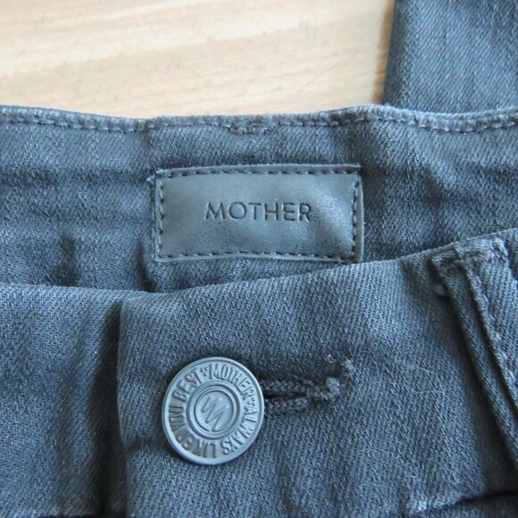 MOTHER Looker Ankle Fray Jeans in Guilty as Sin - Size 24 - Picture 13 of 15